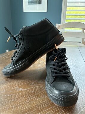 Converse Counter Climate Men’s Black Mid-Top Sneakers NYC store exclusive